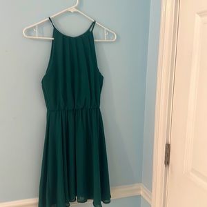 Green lush dress